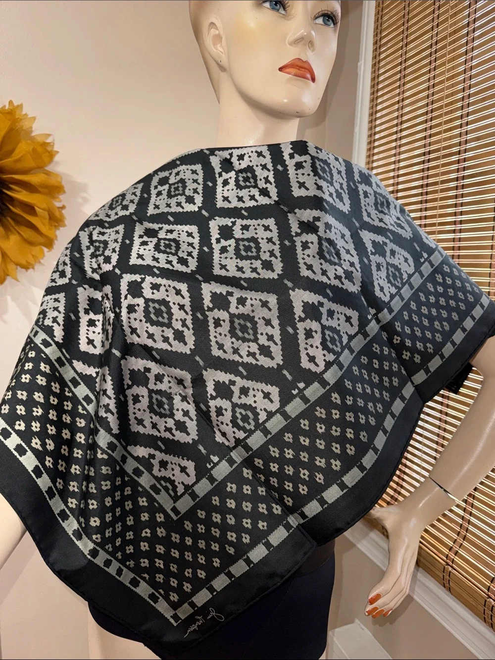 Vintage Jim Thompson Thai Silk Fashion Scarf